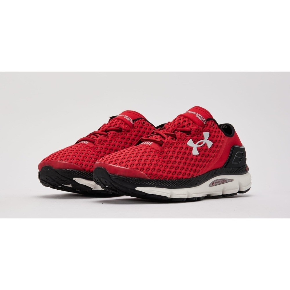 Under Armour® (Men's 9 M) SpeedForm™‎ Gemini Running Shoes in Red/Black - $130
